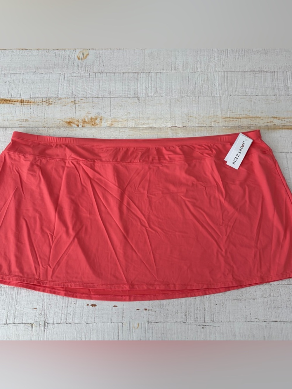 Jantzen Swim Skirt Cover Up NWT size 28W‎ in Coral Cutie Pull On Beach Resort